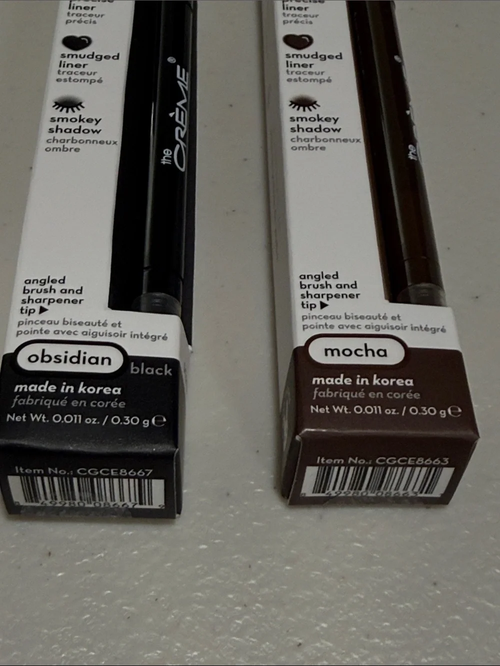Creme Eyeliner 3-in-1 Chroma Gel Obsidian Black & Mocha Brown The Crème Shop